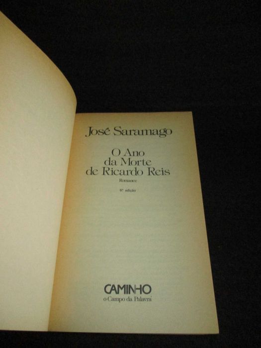 Livro O Ano da Morte de Ricardo Reis José Saramago