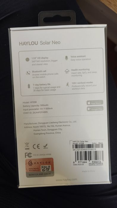 Haylou solar neo smart watch