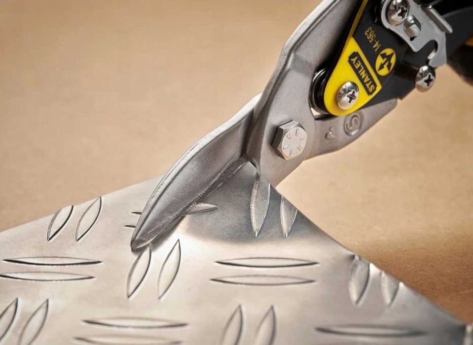 Nowe Nożyce do Blachy Proste Stanley Solidne do Cięcia Materiałów