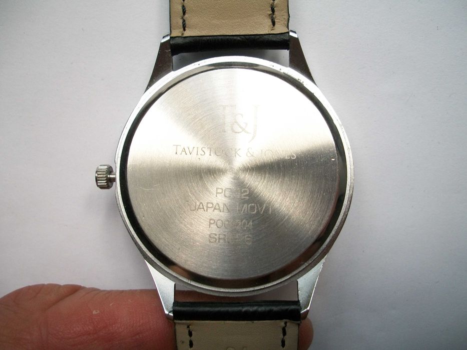 винтажные  часы Tavistock & Jones  кожаный ремешок 45 мм.