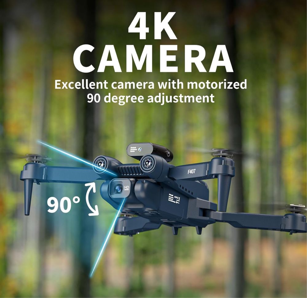 Dron F407 z kamerą 4K HD, WiFi FPV