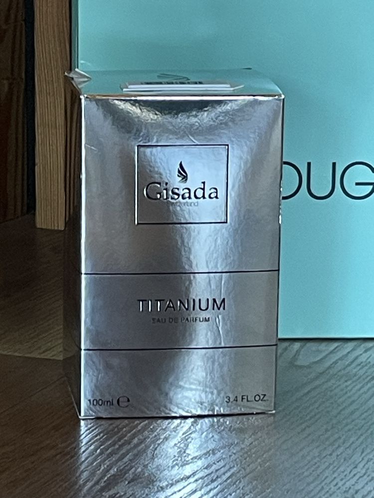 Gisada titanium 100 ml- męskie, nowe, oryginalne perfumy