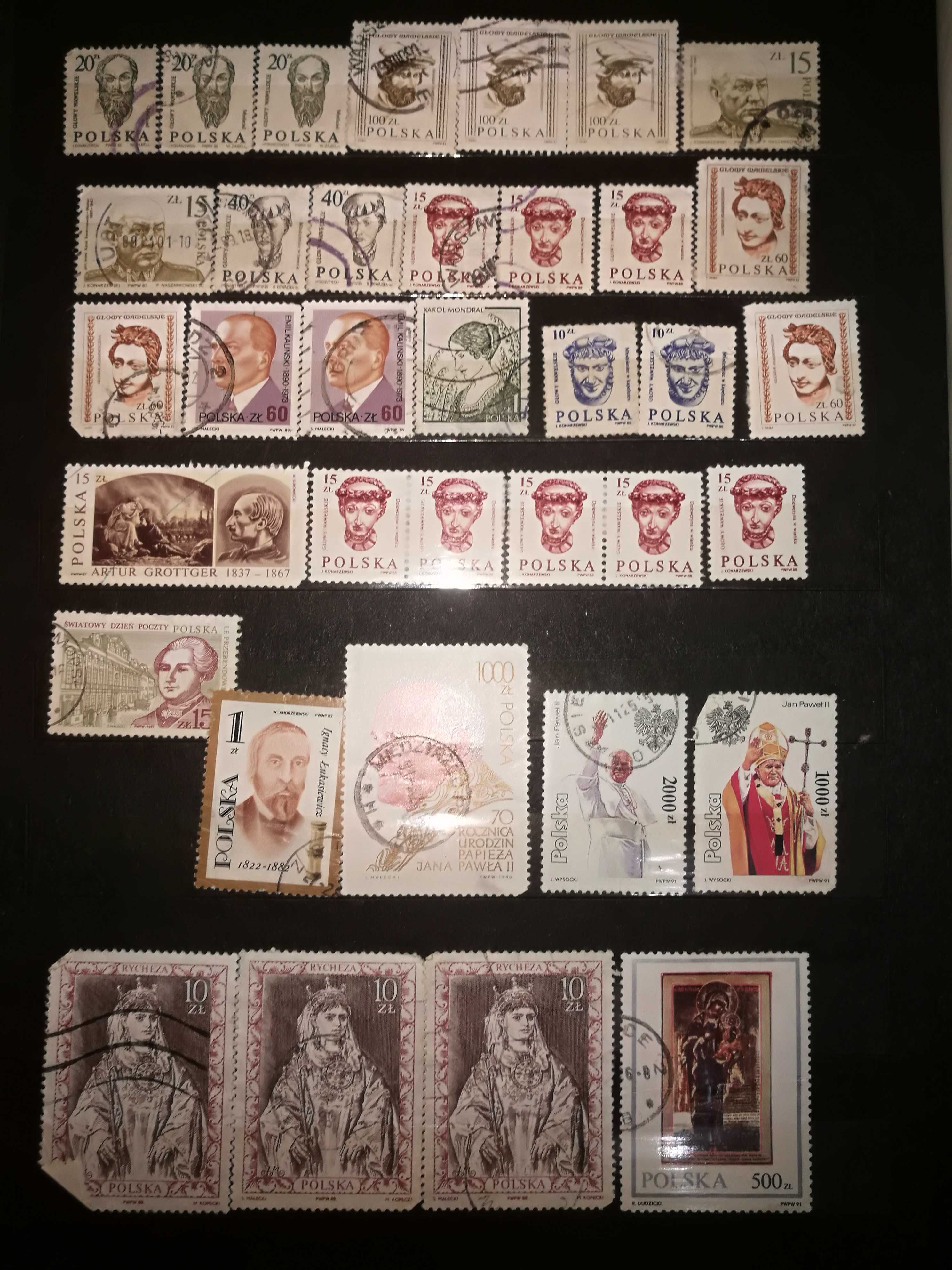 Znaczki pocztowe z dawnych lat klaser kolekcja zbiór dla kolekcjonera
