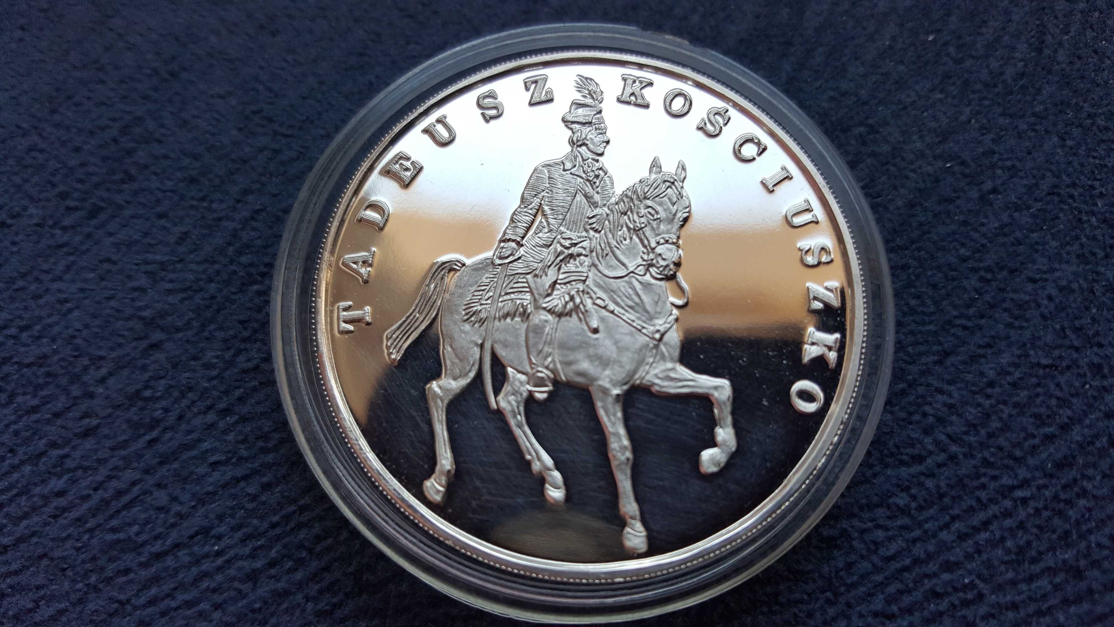 100 000 Złotych 1990  Kościuszko Tryptyk Srebro