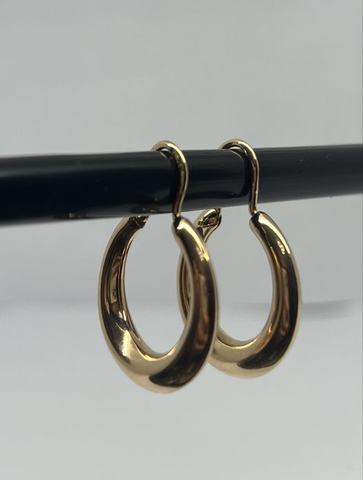 Золотые серьги «калачи» СССР . Золоті сережки радянські