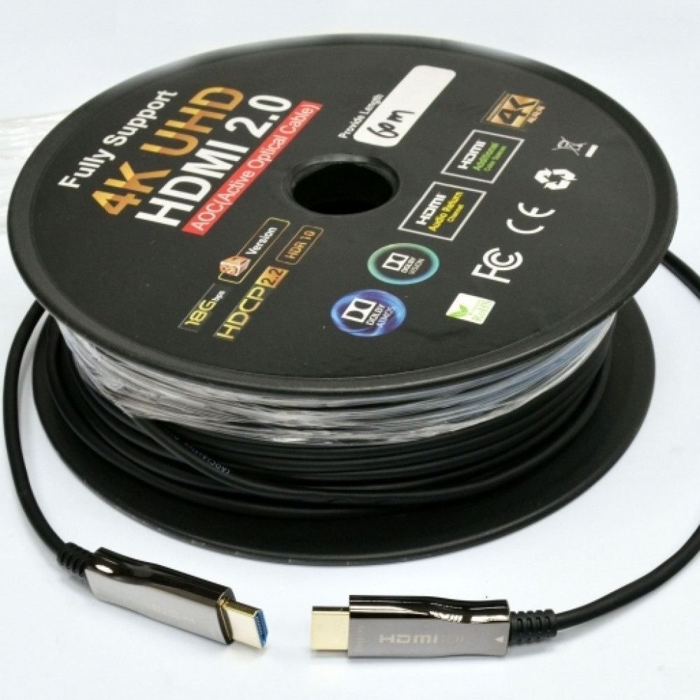 HDMI 2.0 2.1 4К 8К Кабель-оптический UHD 10,15,20,30,60м.