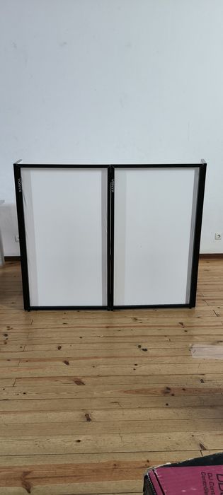 Vonyx DB2 - Foldable DJ Screen 120 x 70 White (4 Panels)