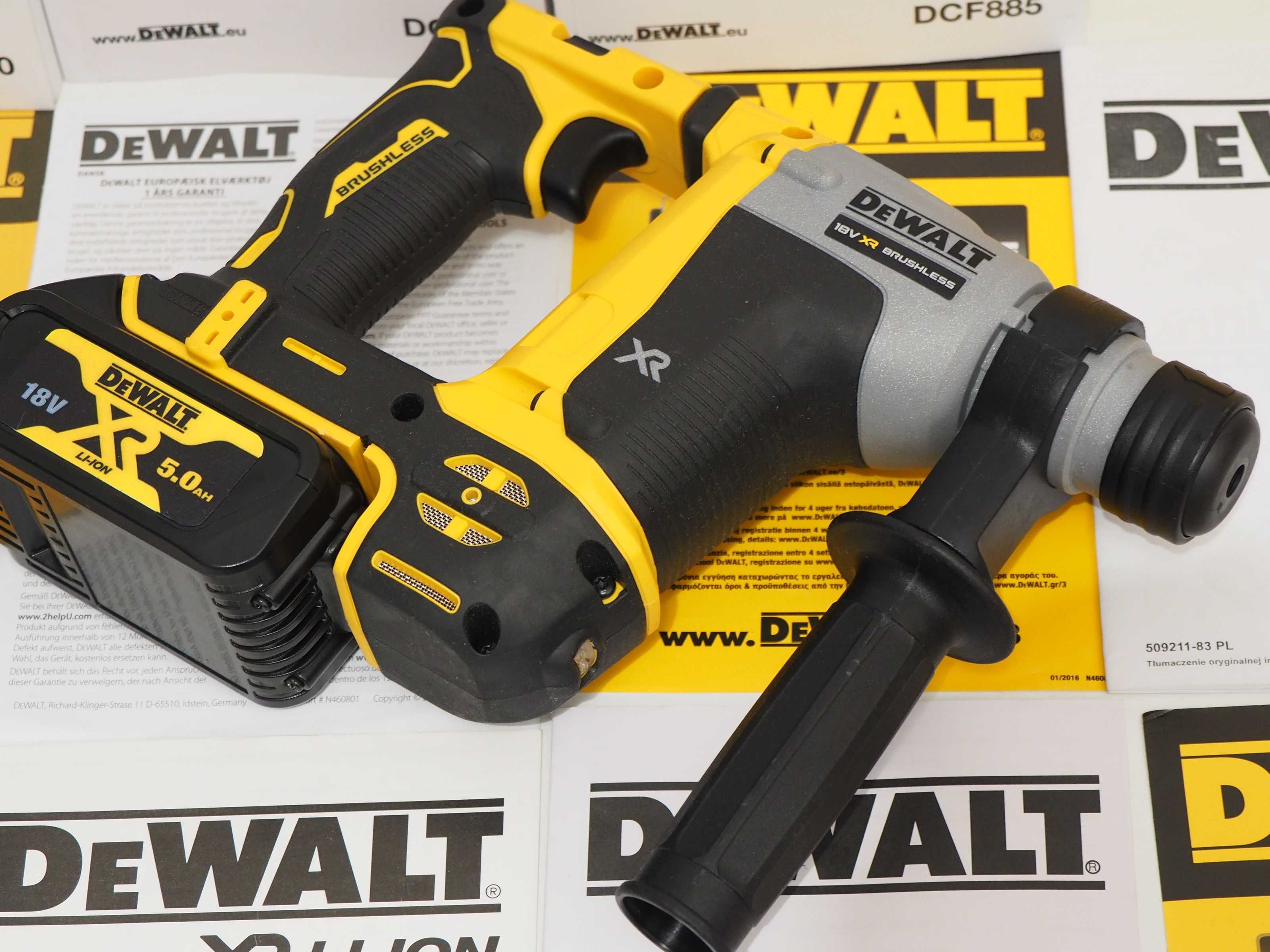 Młotowiertarka DEWALT DCH 172 wiertarka +aku 18v 5Ah Germany wurth