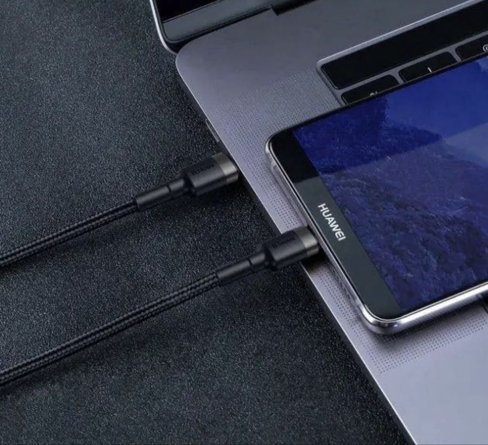 Baseus Кабель Type-C to Type-C 60W / 1 метр Швидка Зарядка USB-C