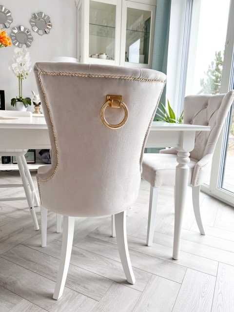 Ekskluzywne krzesło glamour wygodne kołatka do salonu jadalniProducent