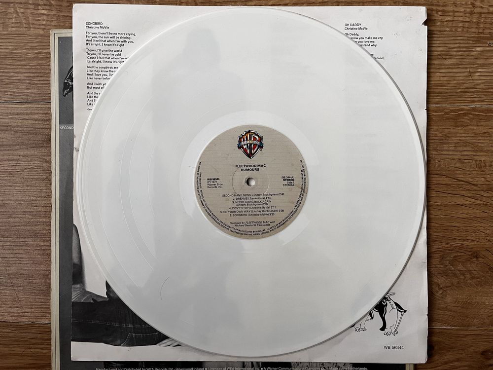 Fleetwood Mac Rumours Unikat, limited edition , white vinyl 1978r.