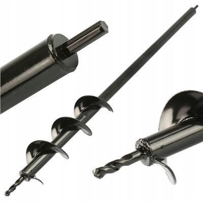 Świder do ziemi sadzenia gleby na wiertarkę 8x80cm