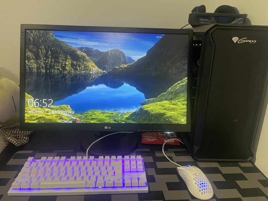 Kompiter gamingowy i5-9600KF/GTX 1070/16GB/SSD 512GB+MONITOR LG/zestaw