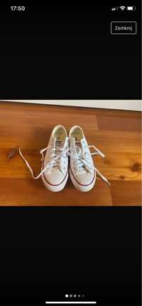 Trampki Converse Ct Ox 132173C White skórzane białe 37,5