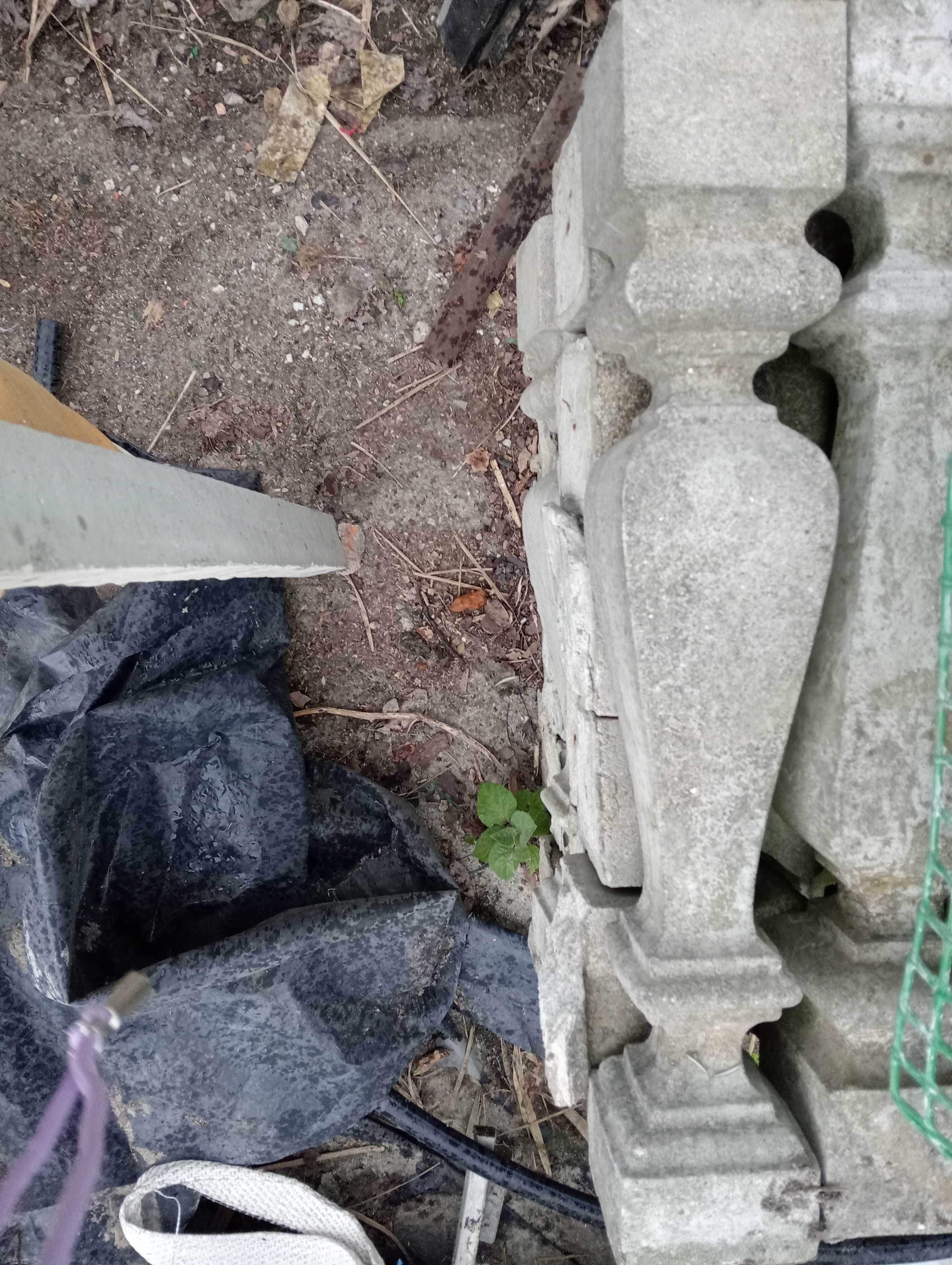 Pilares em cimento decorativos