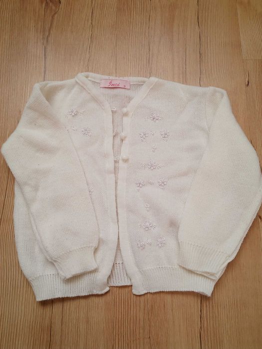 Biały sweterek rozm 72
