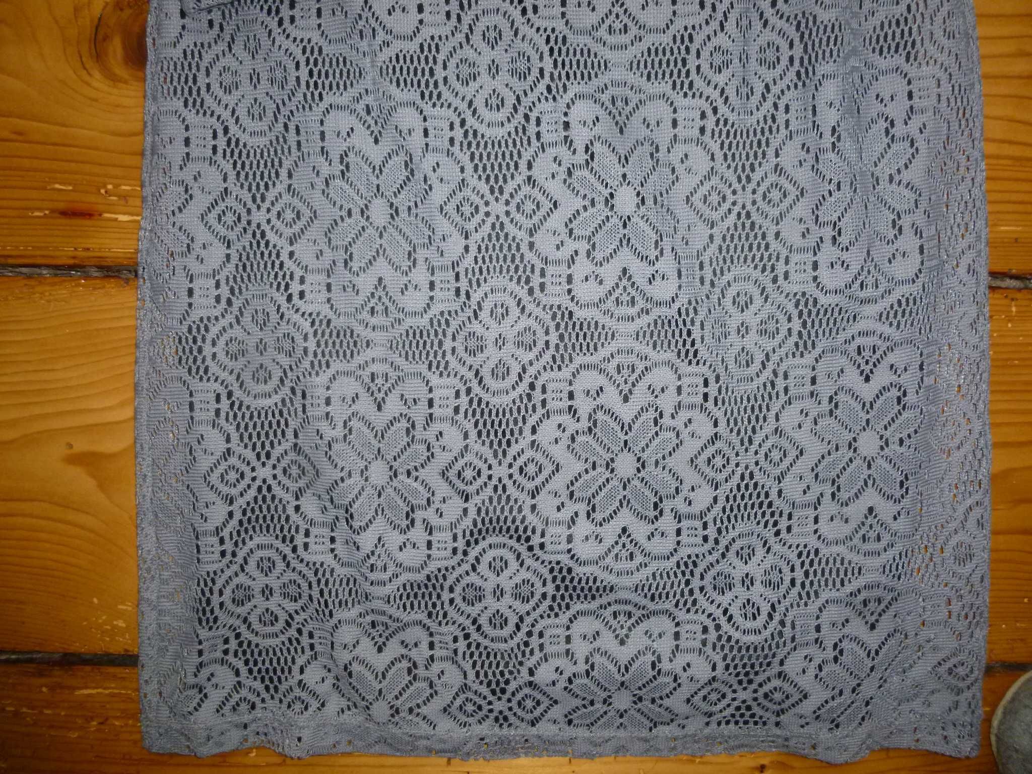 Szara koronkowa sukienka -Grey wolf -36