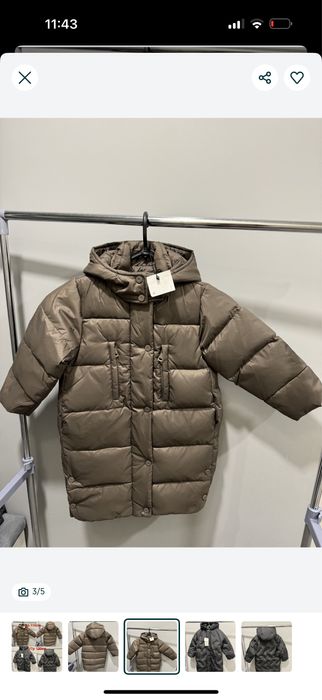 Куртка Zara 116 122 пуховик Zara