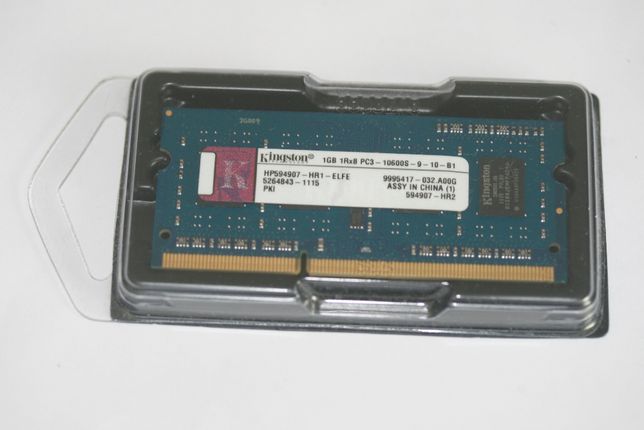 Memória para portátil 1GB PC3-10600S DDR3 SO-DIMM - nova