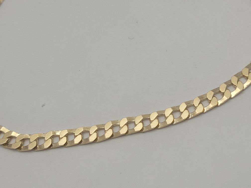 Nowa Złota bransoletka złoto próby 585, pancerka Pełna 19.5 cm