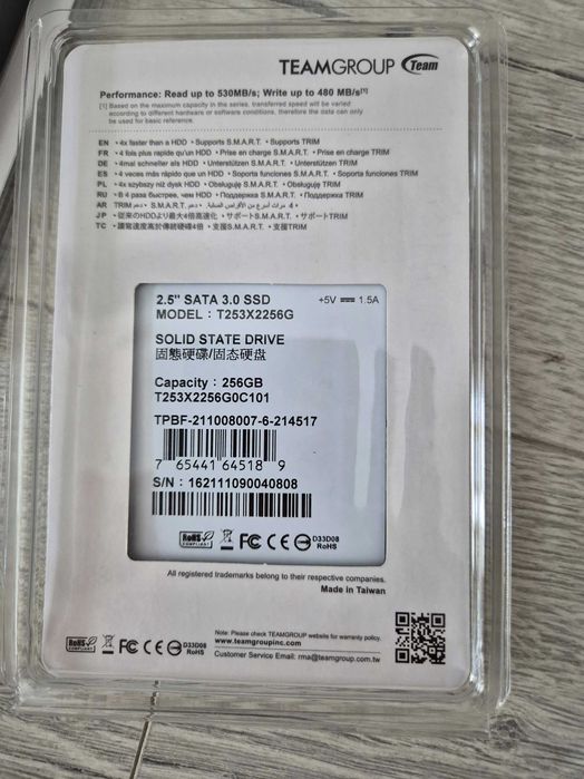 новий SSD диск 256GB Team GX2 (SATA3 \ 2.5") . Trade-in