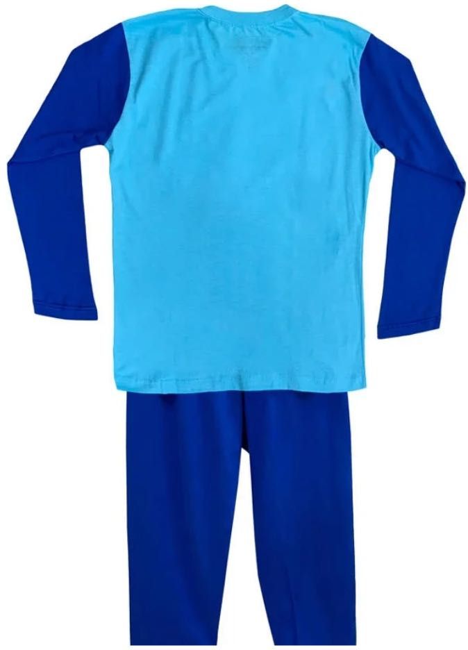 Conjunto de pijama Luccas Neto (algodão - azul - 8 anos)- novo