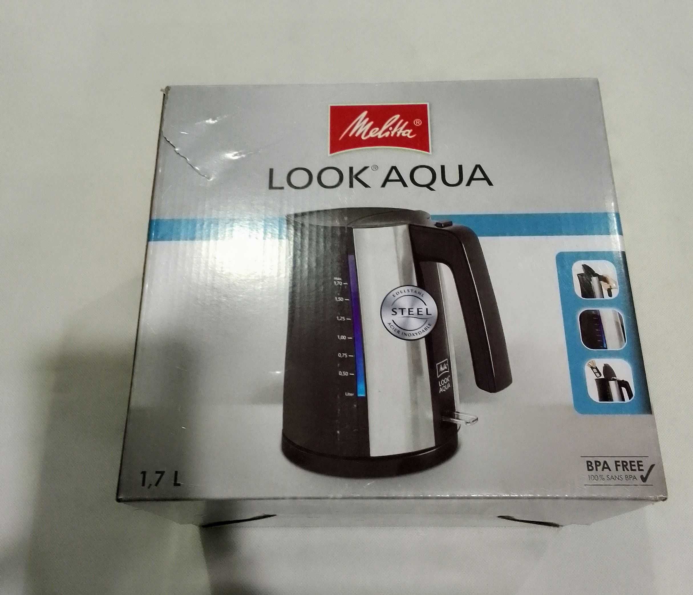 Czajnik elektryczny Melitta Look Aqua, 2400 W 1,7 l czarny