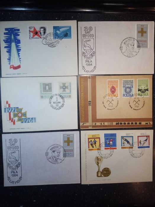 KOPERTY "Pierwszy dzień obiegu " lata 1961 do 1966  - 38 sztuk