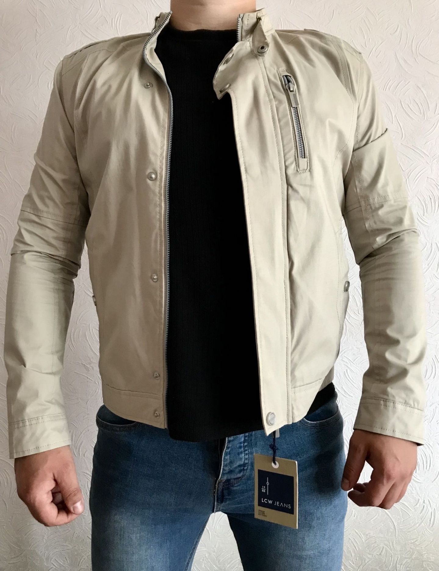Стильная мужская куртка бомбер авиатор косуха Boss S M