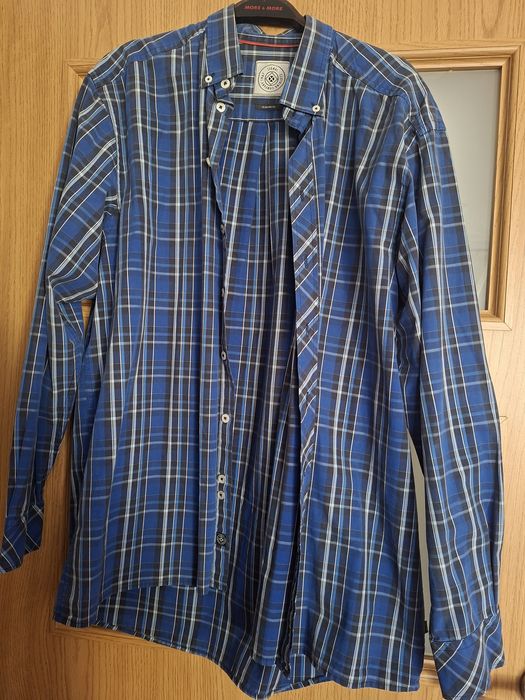 Męska koszula w kratkę XL