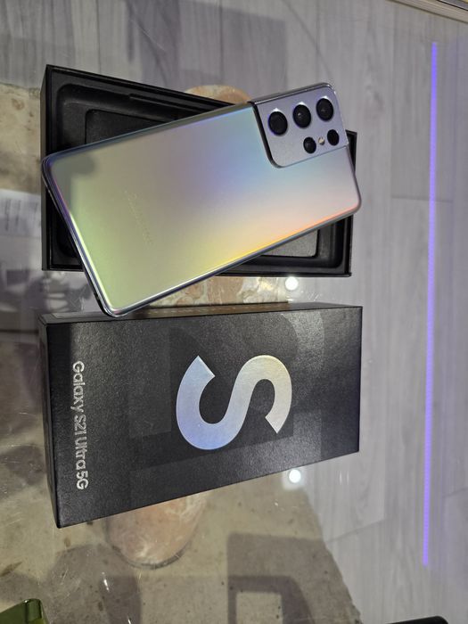Samsung Galaxy S21 Ultra 12/128 Phantom silver Piekny stan