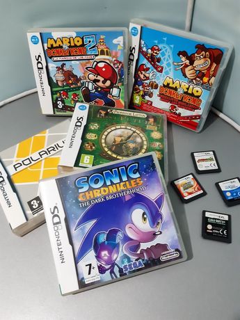 Coleção de jogos para a Nintendo DS/NDS: Mario vs DK, Layton, Sonic