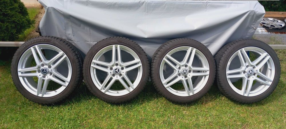 Koła zima MERCEDES A/B/CLA 7.5x18 , ET49 + 225/45R18, TPMS, 2022r, 7mm