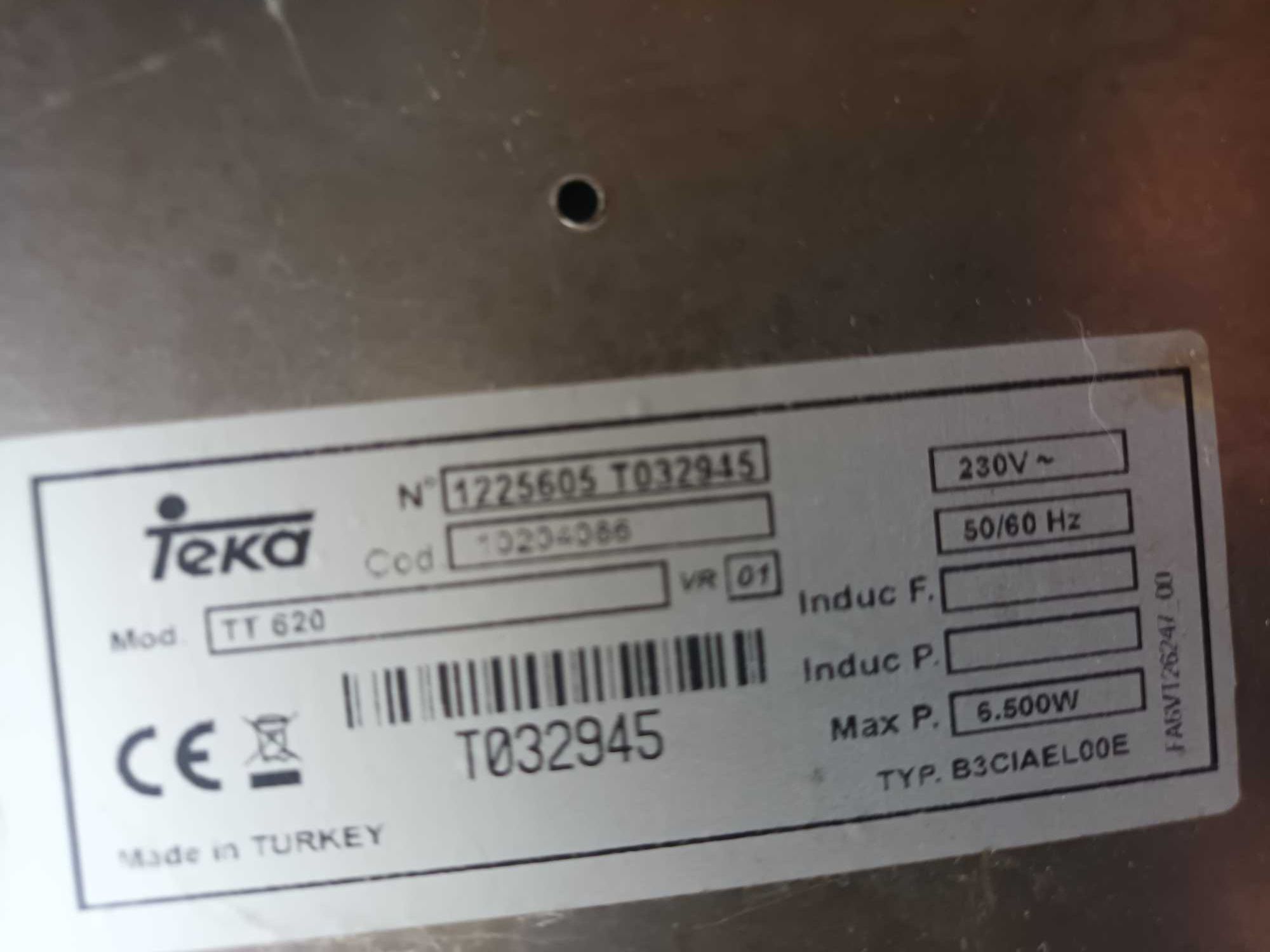 Placa vidroceramica pecas teka NOVA