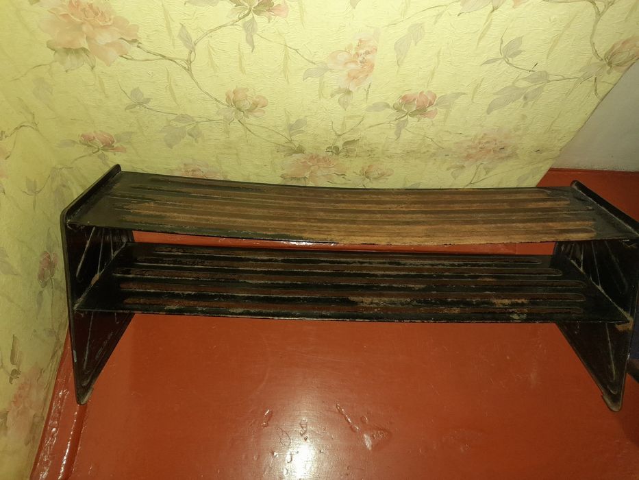 Б/в розбірна металева поличка для взуття 80×20×26 см.