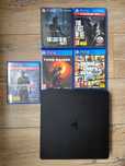 Konsola PS4 Slim 1TB  jak nowa z grami