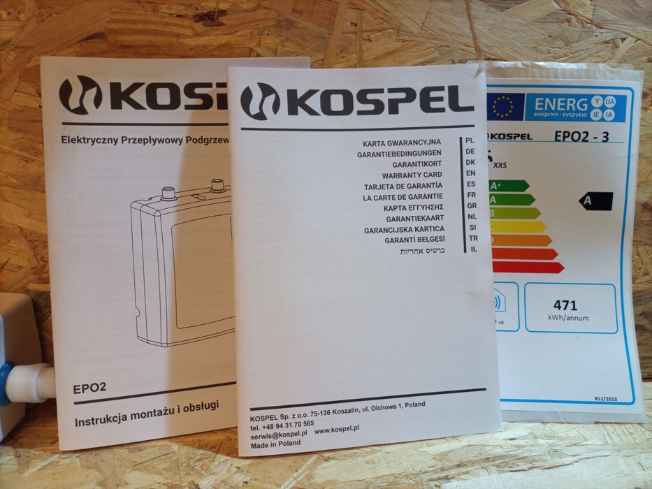 Kospel 3.5 kw podgrzewacz wody