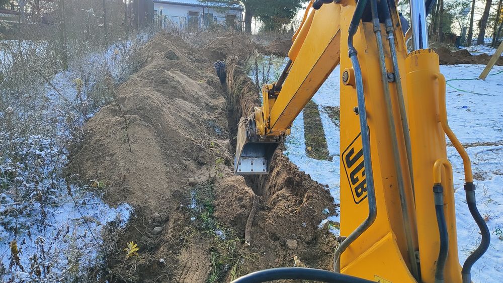 Usługi Mini Koparko-Ładowarka JCB 1CX i wywrotką 3,5 tony