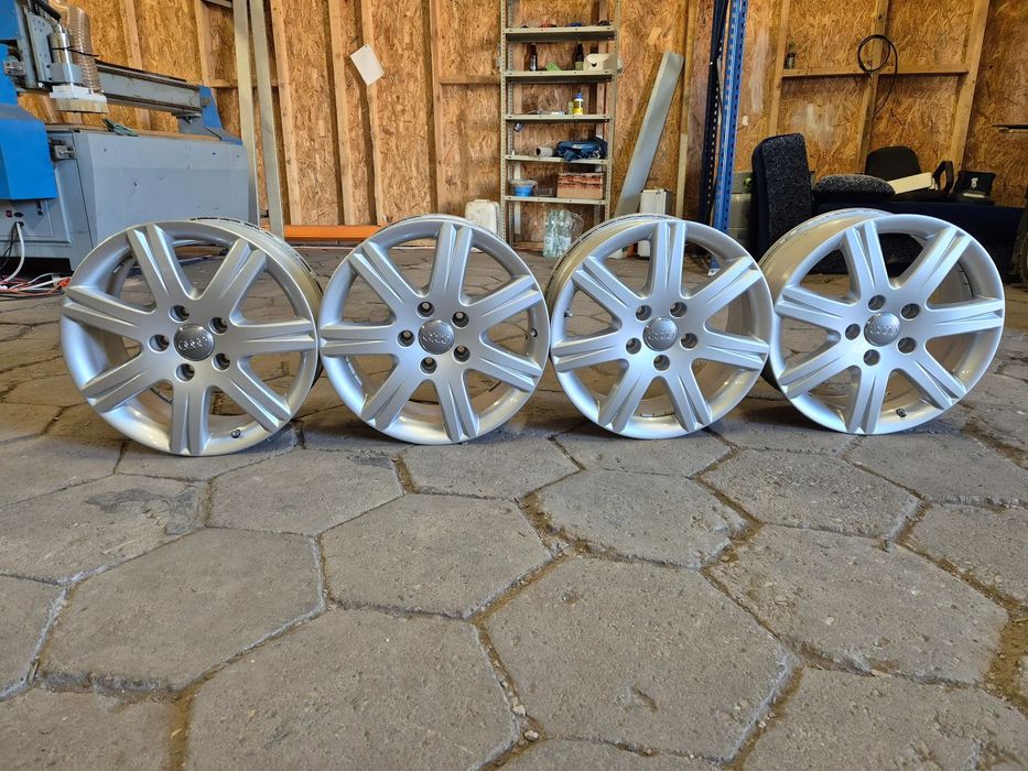 FELGI ALUMINIOWE AUDI Q7 18&#039;&#039; 7,5x18 ET53 4L0071498F - SUPER STAN !!!