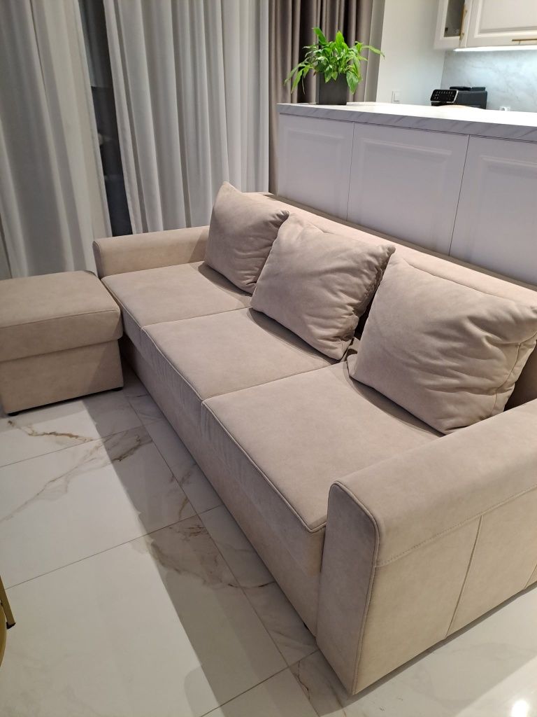 Sofa i pufa do sprzedanie