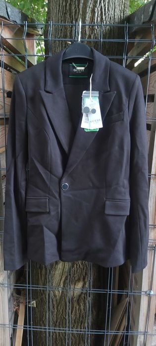 NOWY żakiet Marynarka GUESS ICON czarna eu 40 us S a069