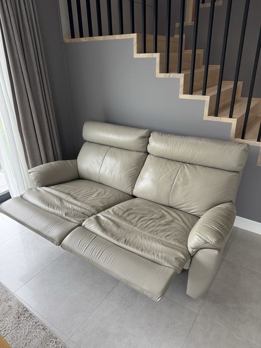 Sofa wypoczynkowa Capri wypocyznek kanapa 100% skóra + relax