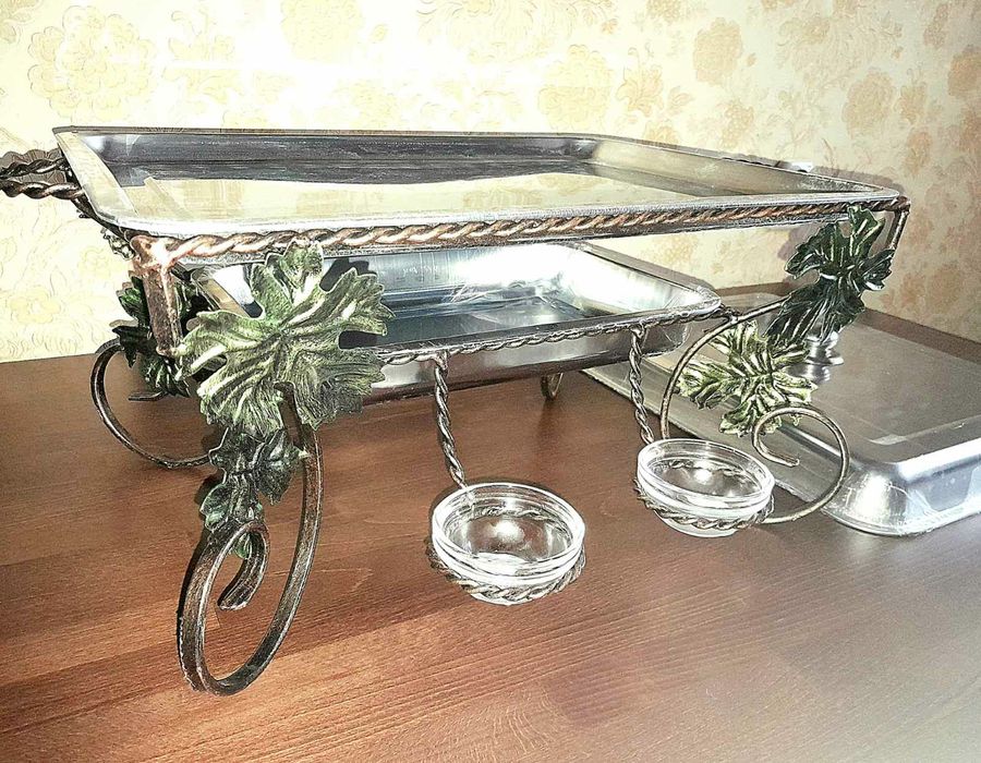 Садж. Блюдо для красивой подачи и подогрева блюд с мангала.