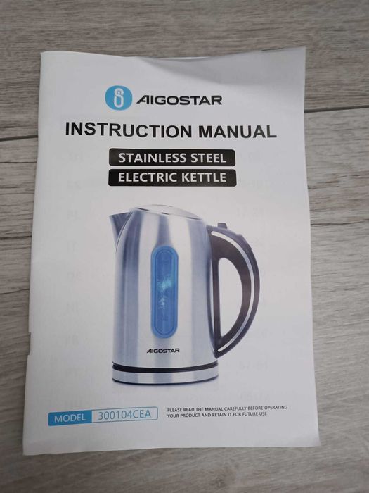 Czajnik Elektryczny Aigostar King 2200W 1,7L BPA Free Srebrny