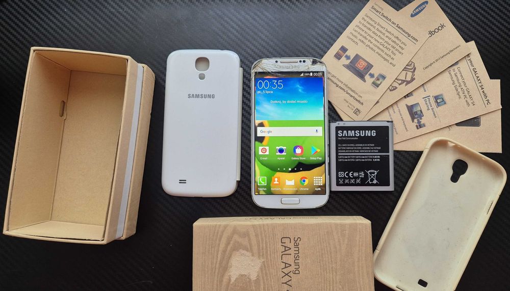 Samsung Galaxy S4 GT-I9505 sprawny 2 baterie 2 etui Tychy