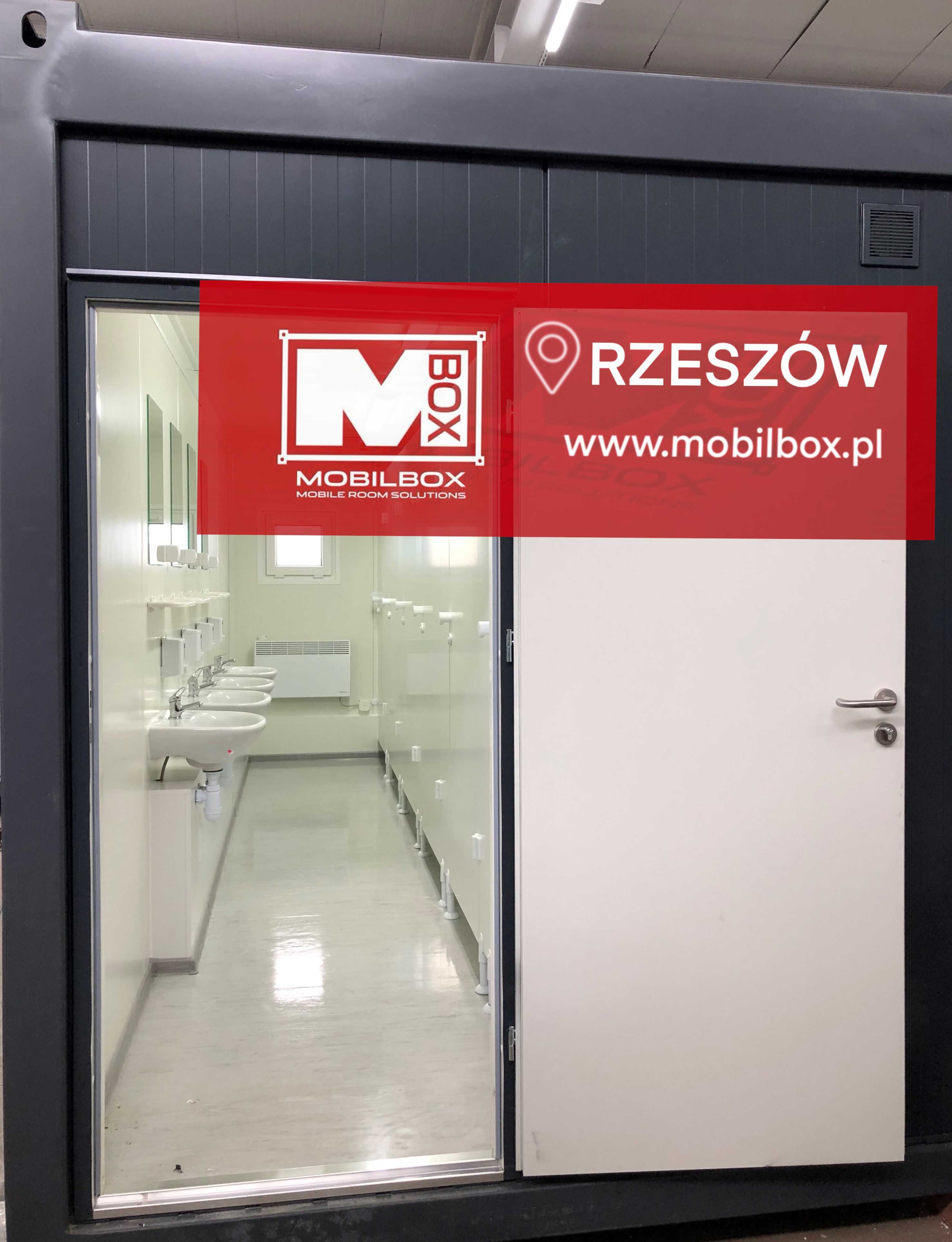 Kontener sanitarny MW 20 – toalety, pisuary, umywalka