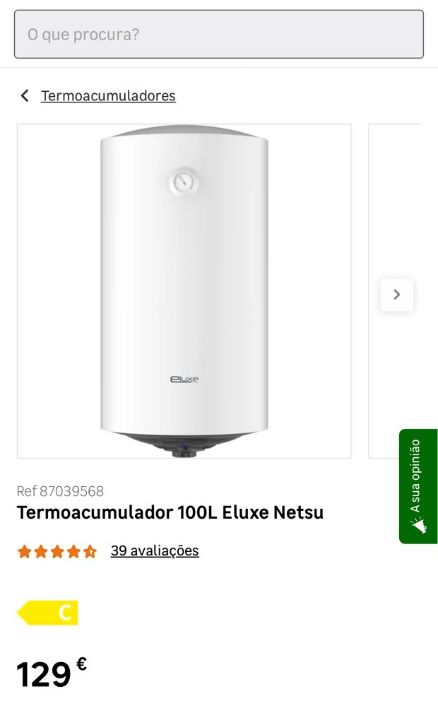 Termoacumulador 100L Eluxe Netsu