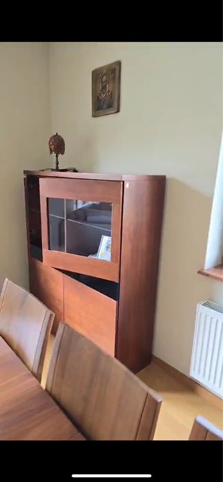 Meble Kler Klose stół, komoda rtv, witryna, szafa wisząca