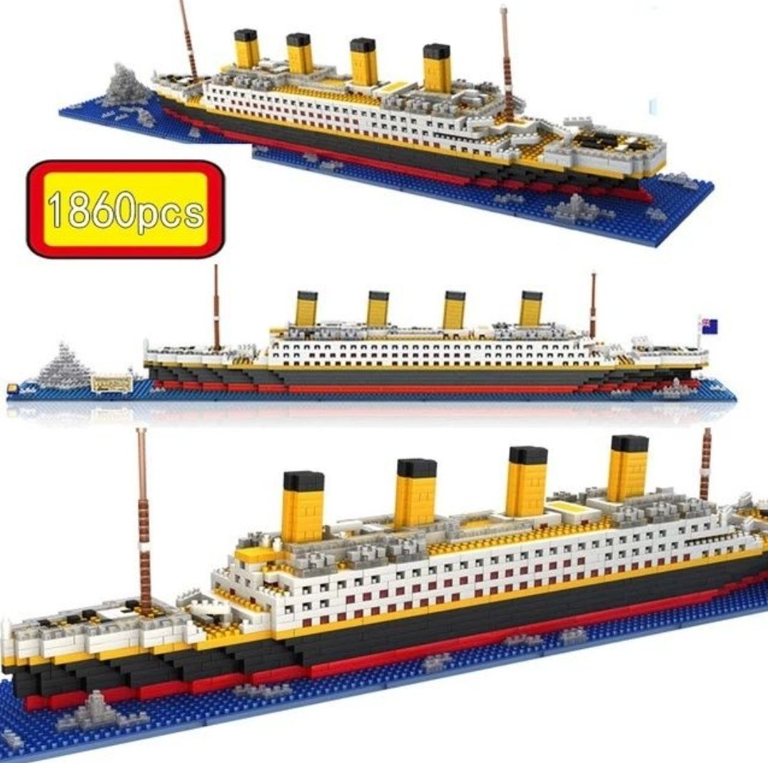 Конструктор міні лего модель Титаніка 1860 деталей