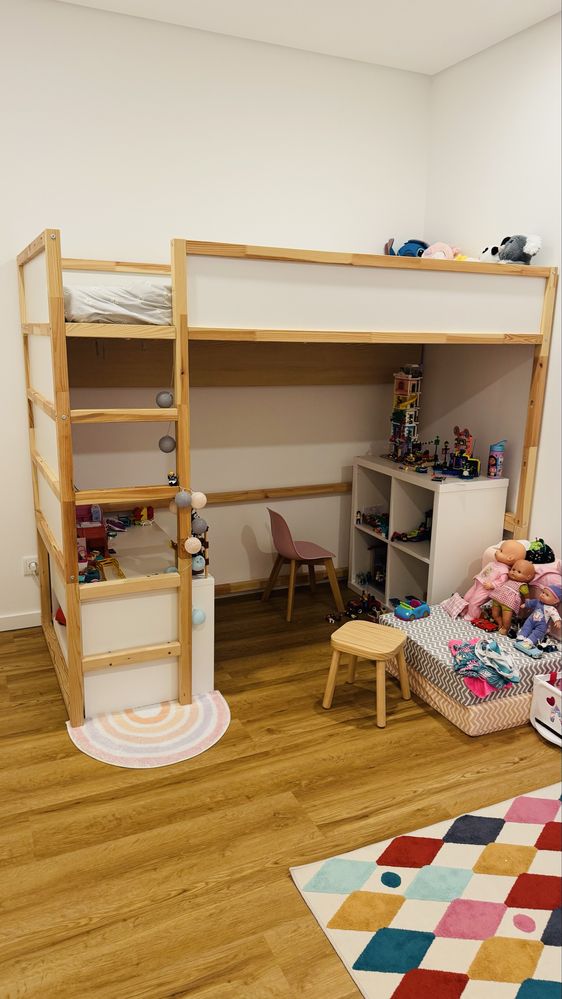 Cama / Beliche Kura e Colchão Ajfall